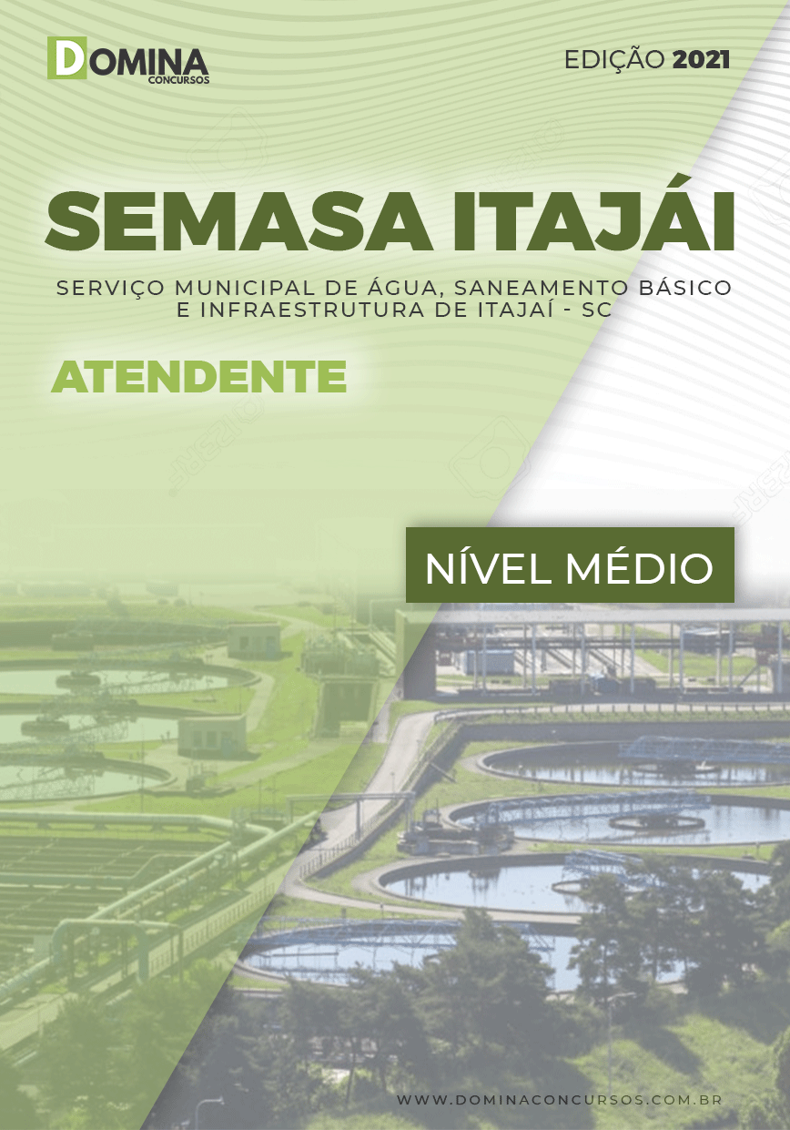 Apostila Concurso SEMASA Itajaí SC 2021 Atendente