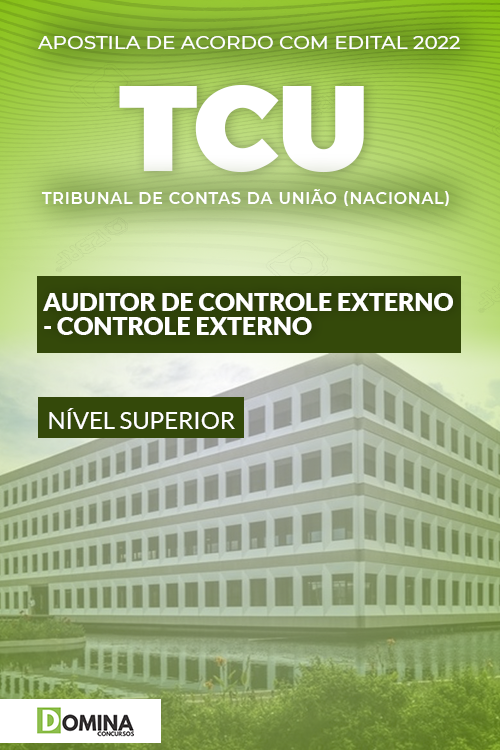 Apostila Concurso TCU 2022 Auditor de Controle Externo FGV