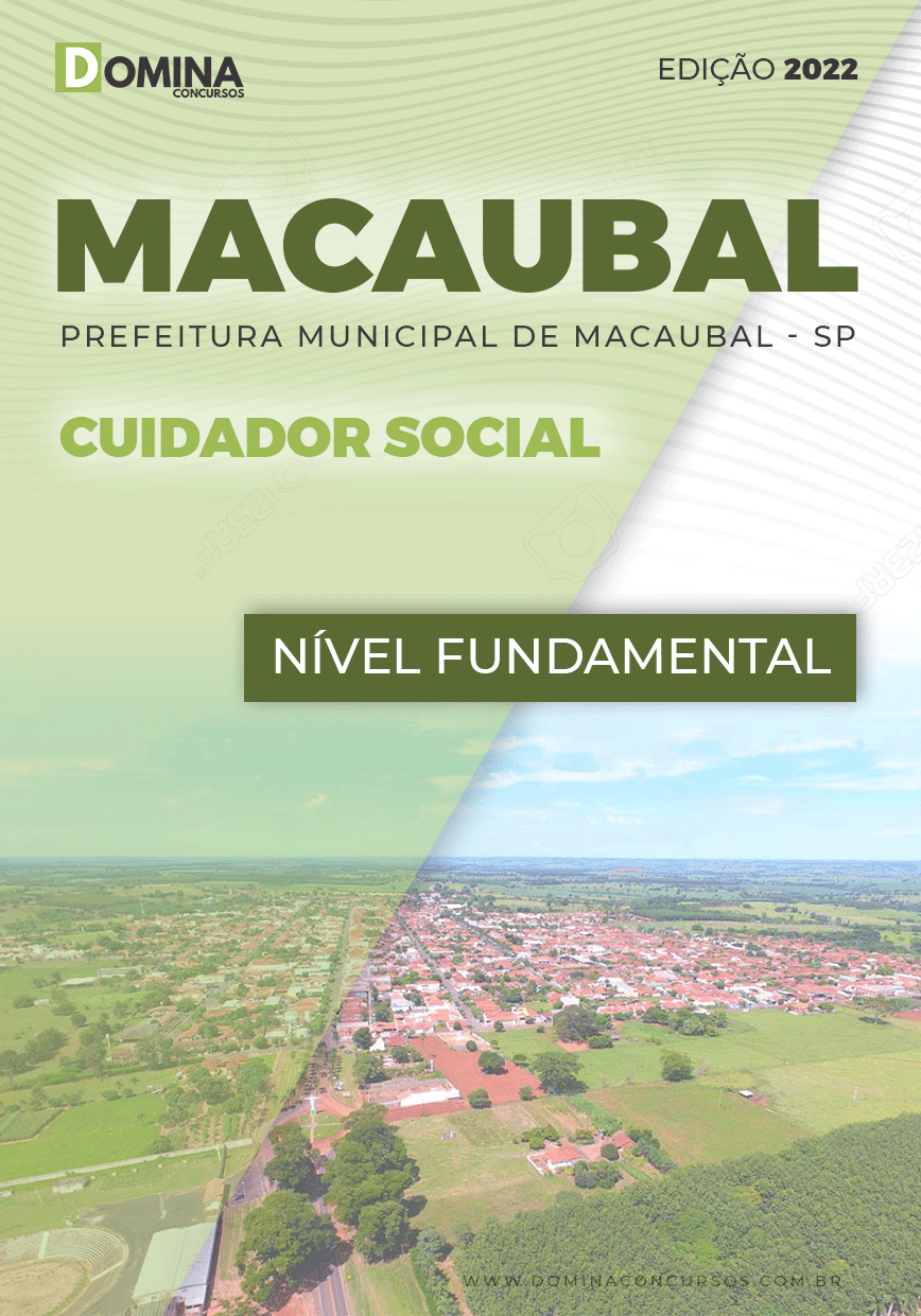 Apostila Concurso Pref Macaubal SP 2022 Cuidador Social