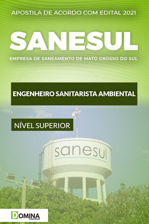 Apostila SANESUL MS 2021 Engenheiro Sanitarista Ambiental
