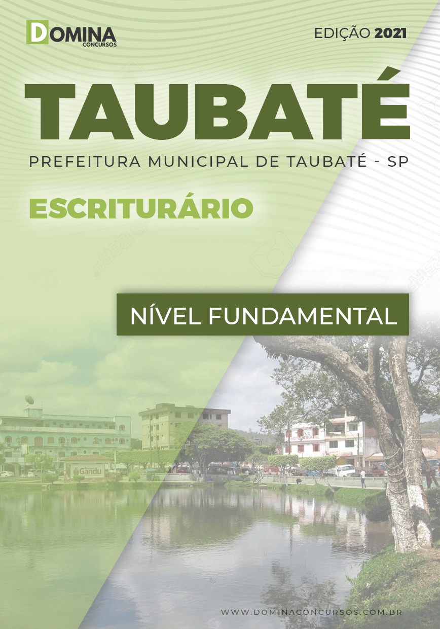 Apostila Concurso Prefeitura de Taubaté SP 2022 Escriturário