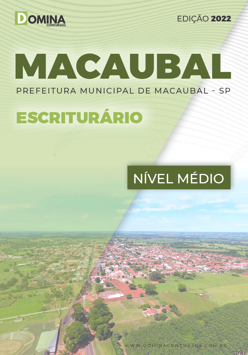 Apostila Concurso Pref Macaubal SP 2022 Escriturário