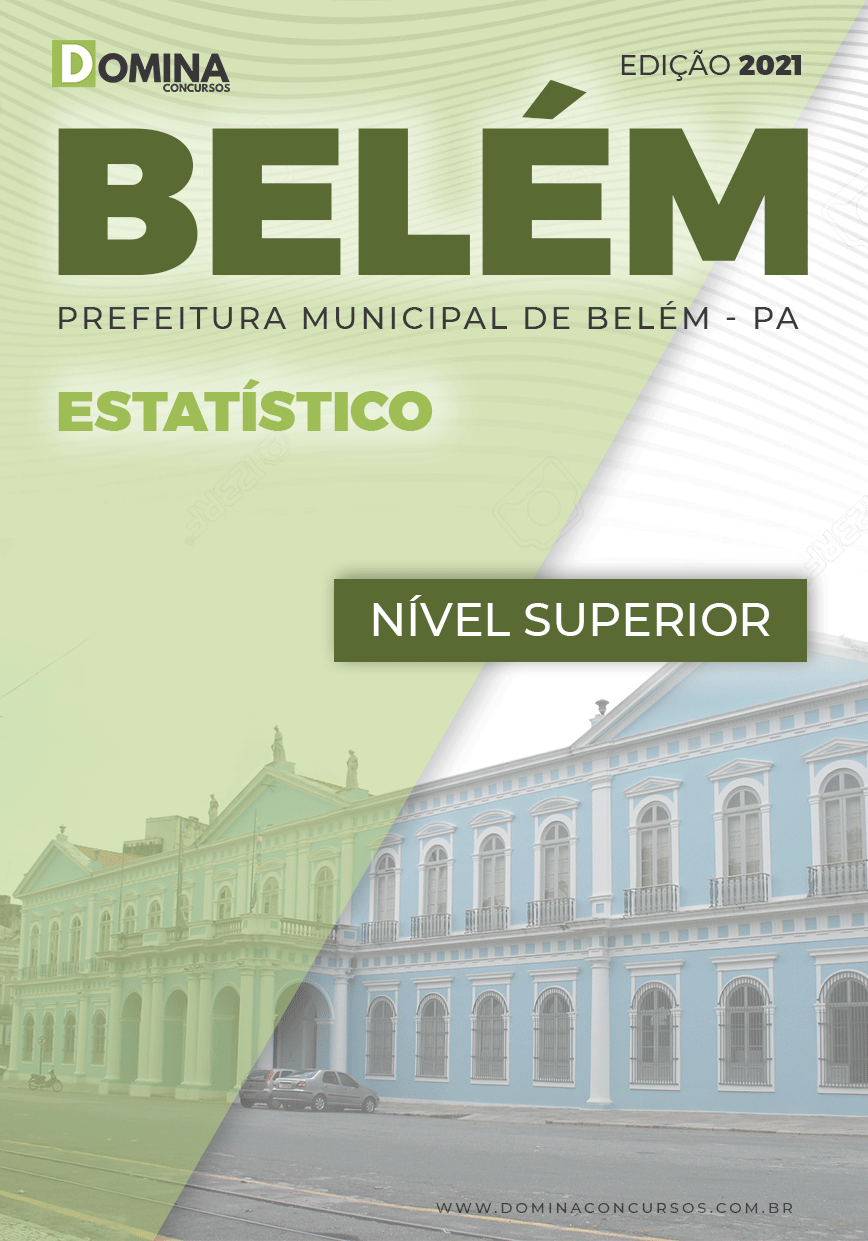 Apostila Digital Concurso Pref Belém PA 2021 Estatístico