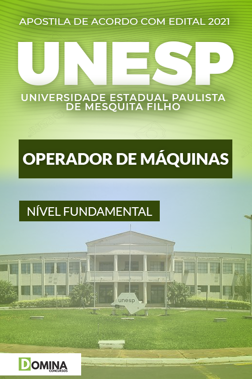 Apostila Concurso UNESP FEIS 2022 Operador de Máquinas