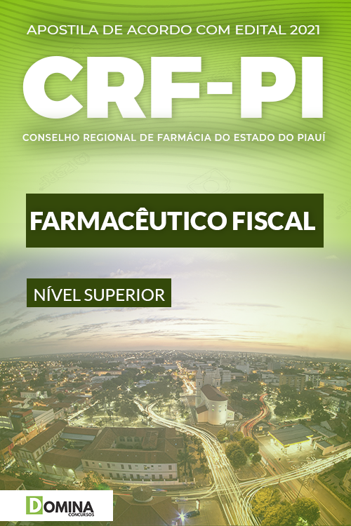 Apostila Concurso CRF PI 2021 Farmacêutico Fiscal
