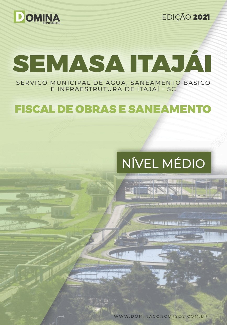 Apostila SEMASA Itajaí SC 2021 Fiscal de Obras e Saneamento