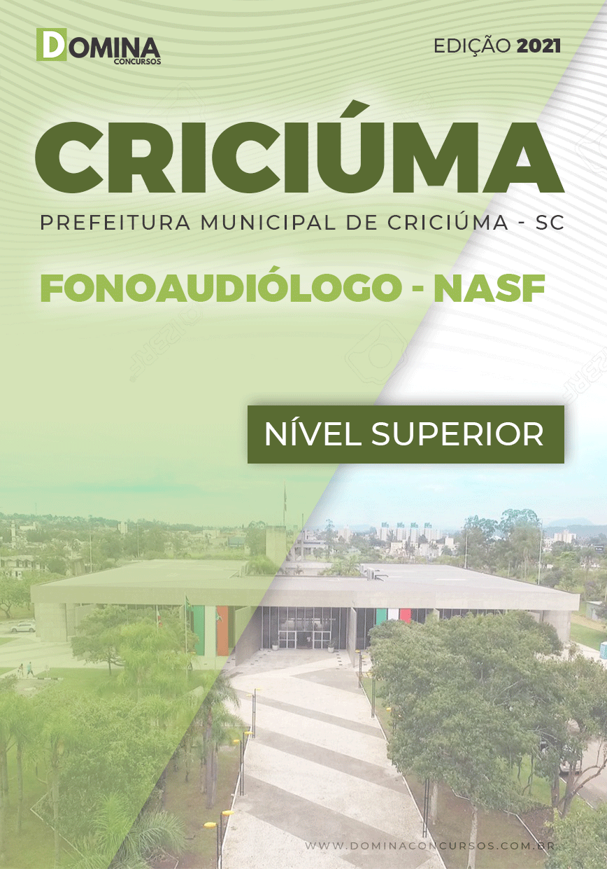 Apostila Seletivo Pref Criciúma SC 2021 Fonoaudiólogo NASF