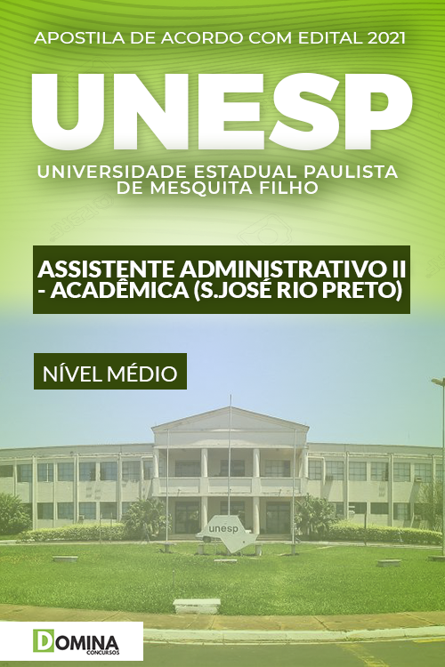 Apostila UNESP 2022 Assistente Administrativo Acadêmica