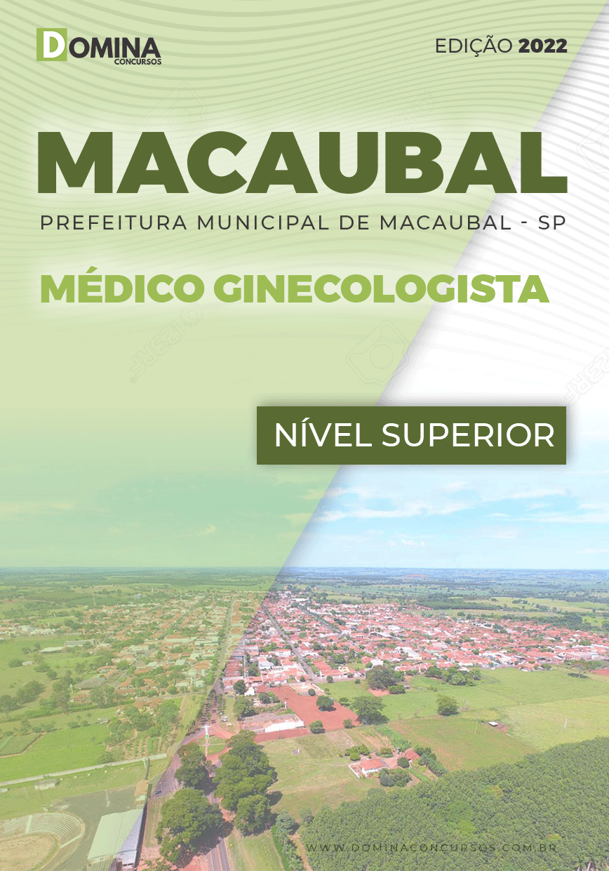 Apostila Concurso Pref Macaubal SP 2022 Médico Ginecologista