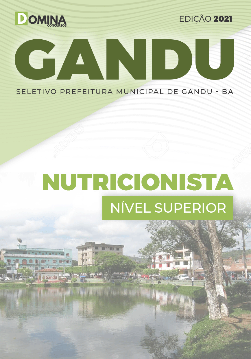Apostila Seletivo Prefeitura Gandu BA 2021 Nutricionista