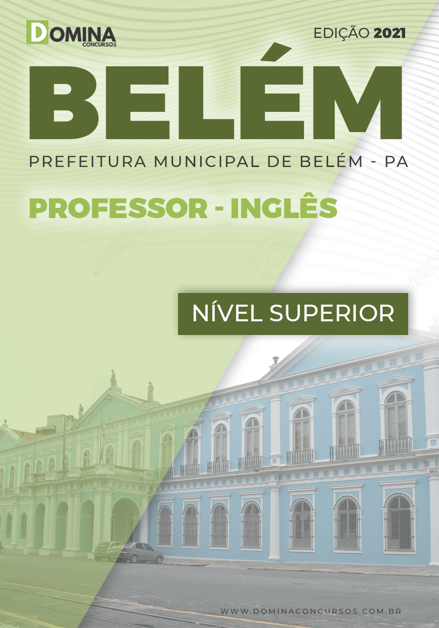 Apostila Digital Pref Belém PA 2021 Professor Inglês