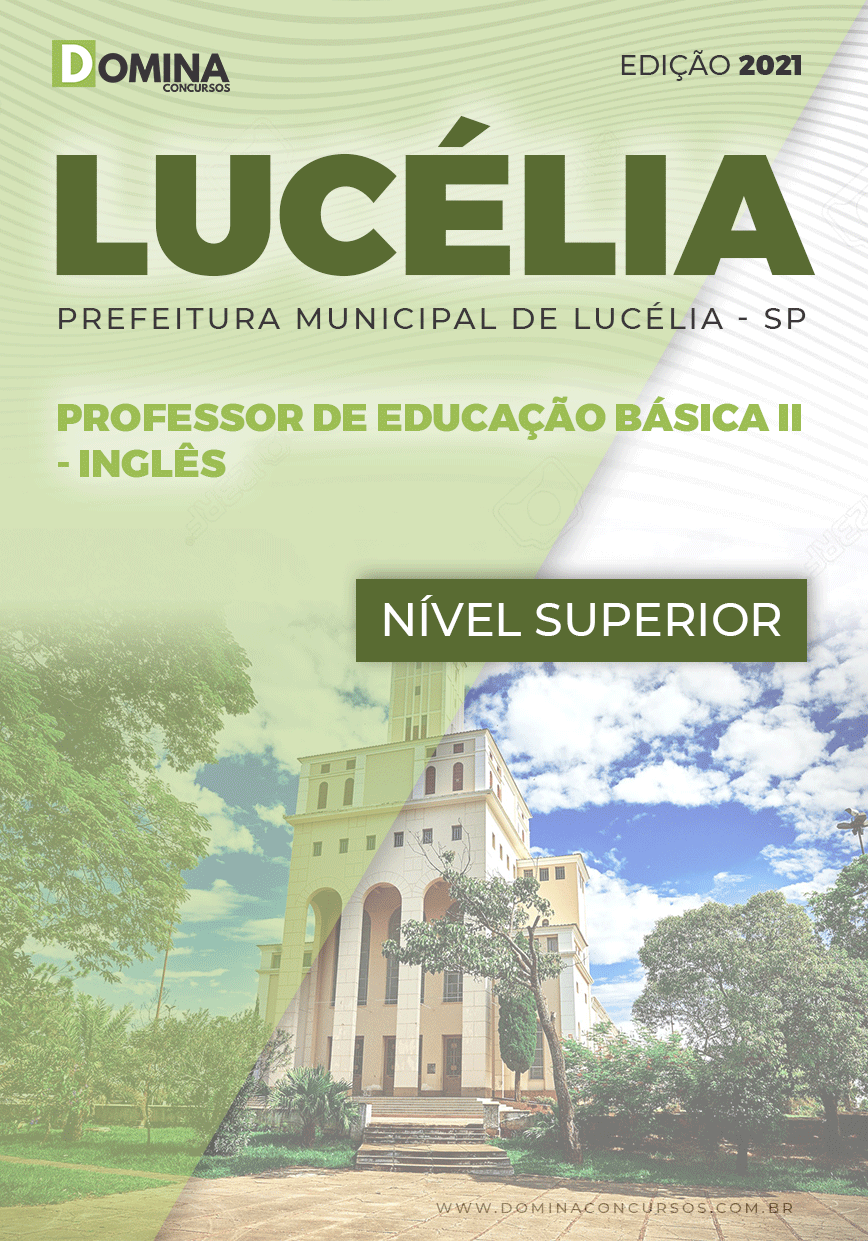 Apostila Concurso Pref Lucélia SP 2021 Professor II Inglês