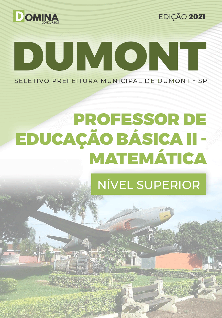 Apostila Pref Dumont SP 2021 Professor II Matemática