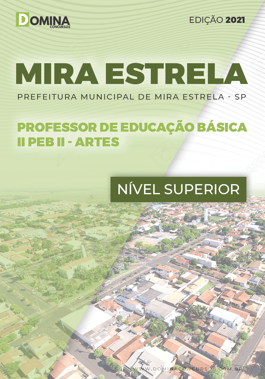 Apostila Concurso Pref Mira Estrela SP 2021 Professor II Artes