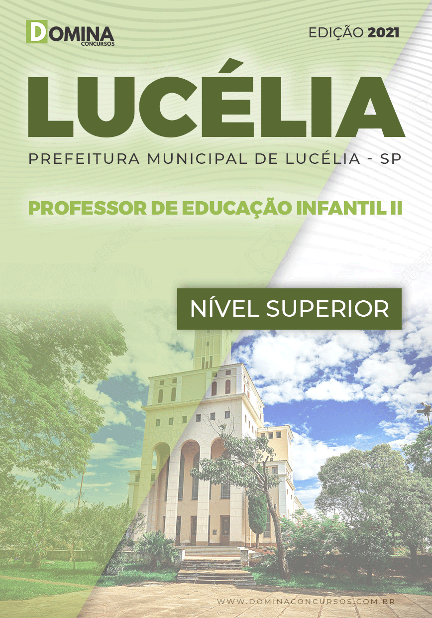 Apostila Pref Lucélia SP 2021 Professor Educação Infantil II