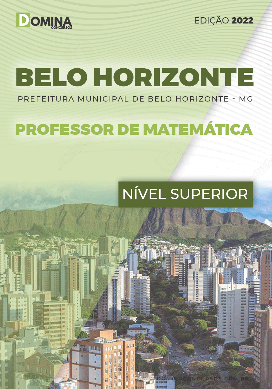 Apostila Pref Belo Horizonte 2022 Professor de Matemática