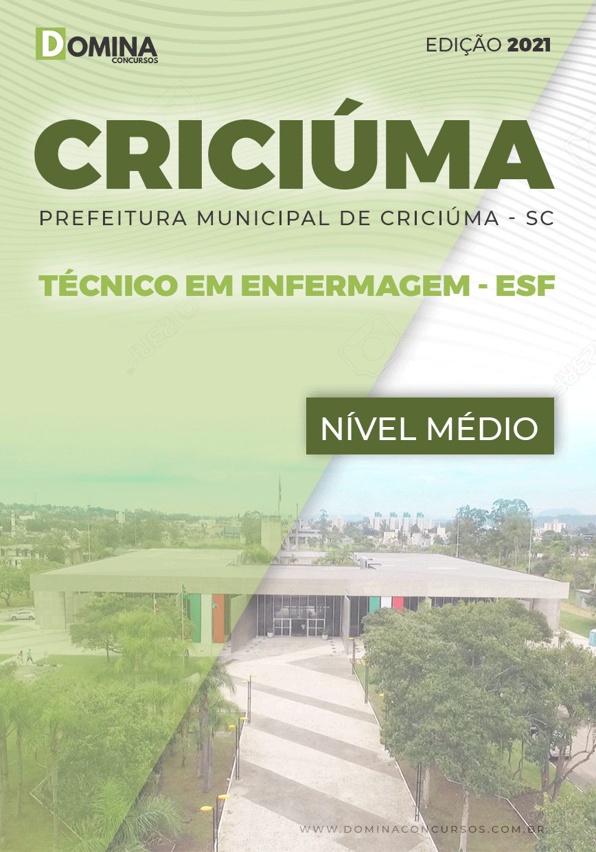 Apostila Pref Criciúma SC 2021 Técnico em Enfermagem ESF