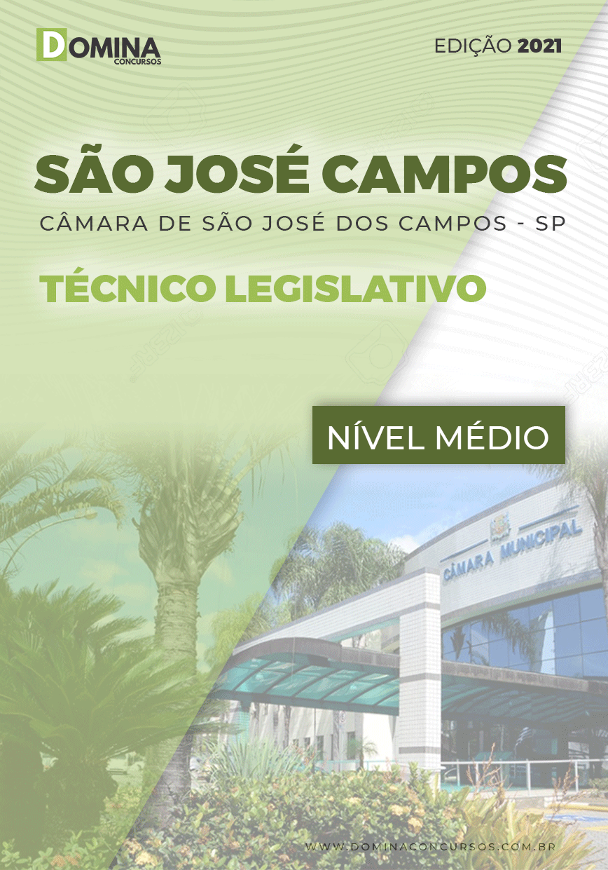 Apostila Câmara São José Campos SP 2022 Técnico Legislativo