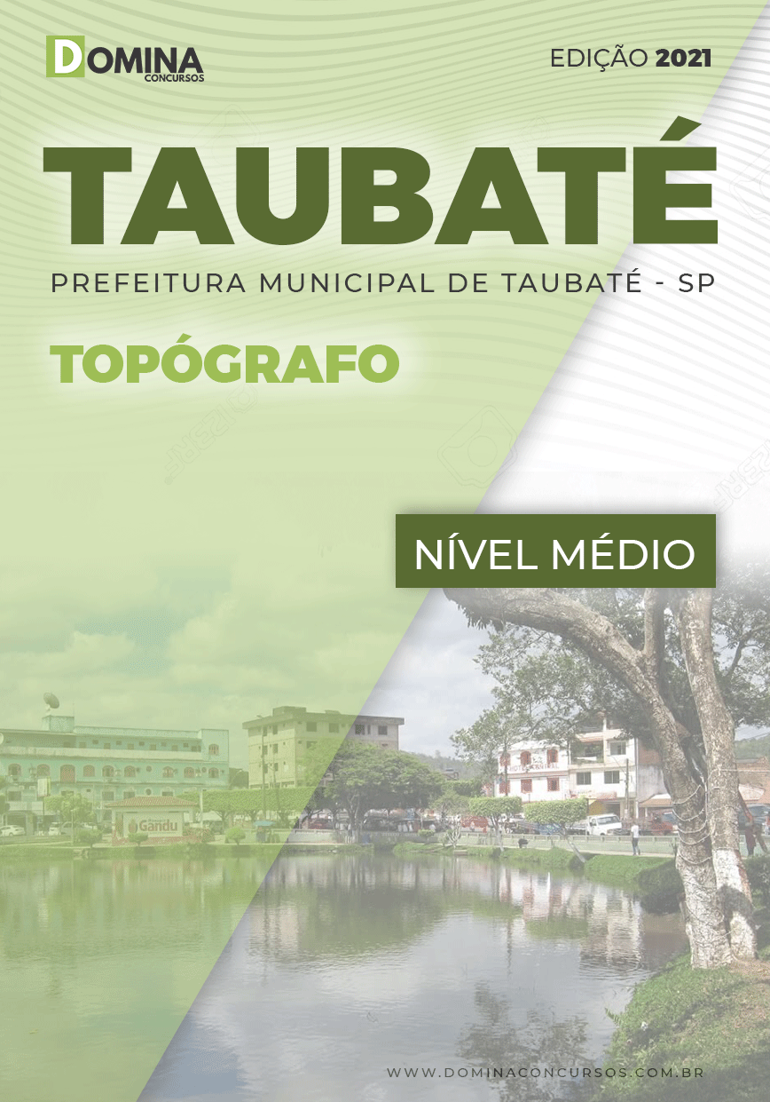 Apostila Concurso Prefeitura de Taubaté SP 2022 Topógrafo