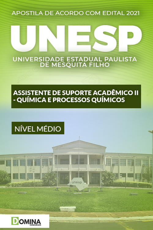 Apostila UNESP UEIT 2022 Assistente Acadêmico II Química