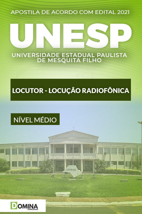 Apostila UNESP VNSP 2022 Locutor Locução Radiofônica