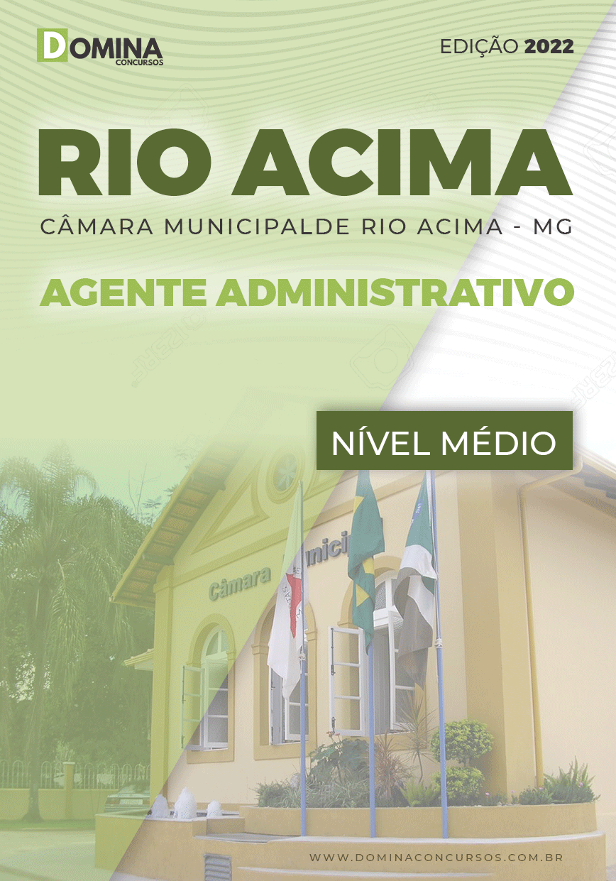 Apostila Câmara Rio Acima MG 2022 Agente Administrativo