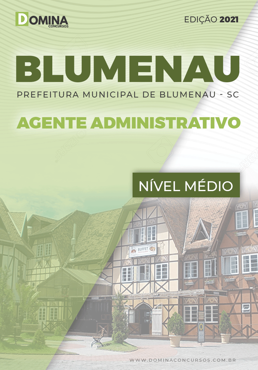 Apostila Concurso Blumenau SC 2022 Agente Administrativo