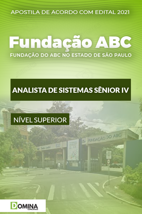 Apostila Fundação ABC SP 2021 Analista de Sistemas Sênior IV