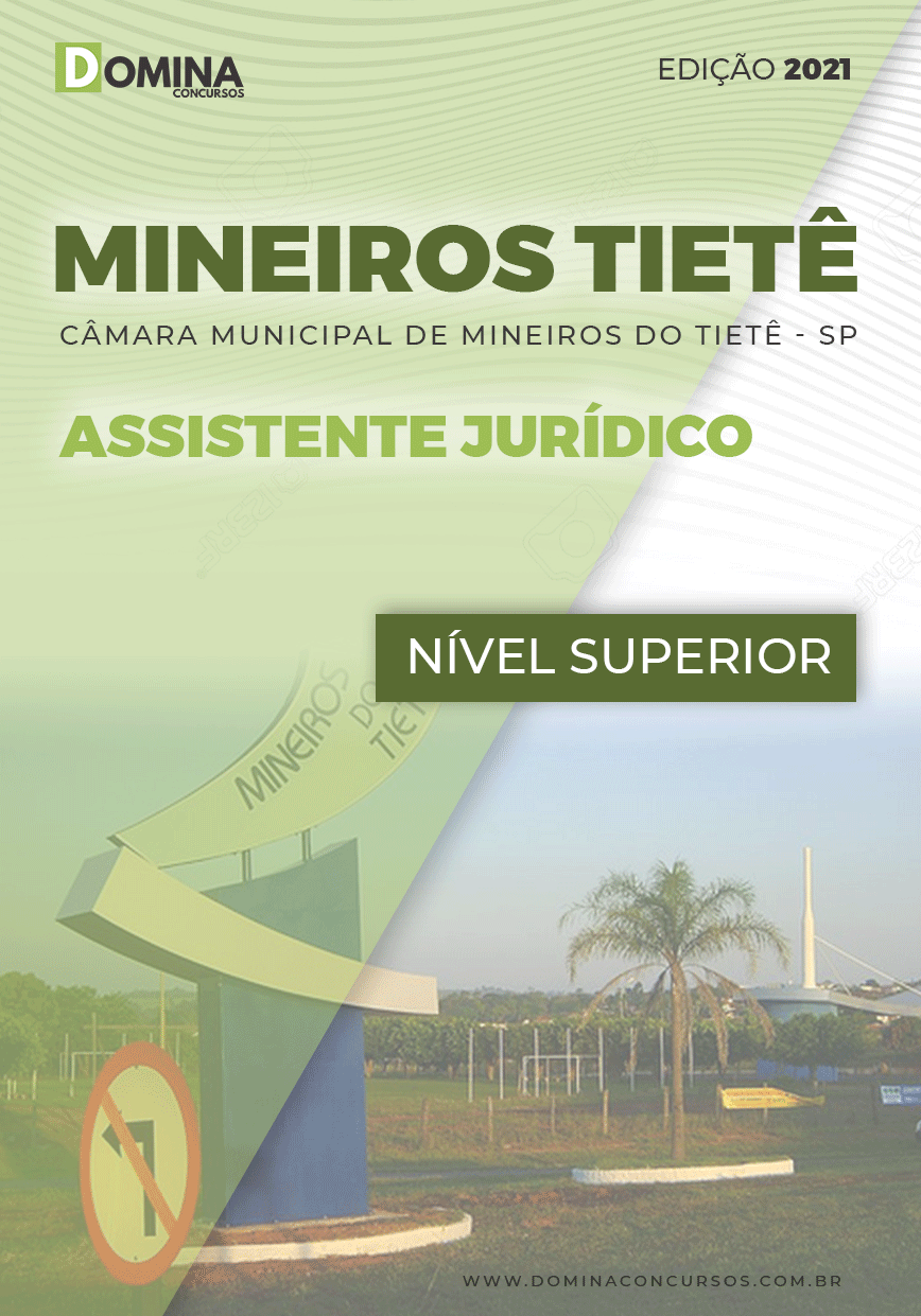 Apostila Câmara Mineiros do Tietê SP 2021 Assistente Jurídico