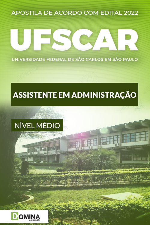 Apostila UFSCAR SP 2022 Assistente em Administração