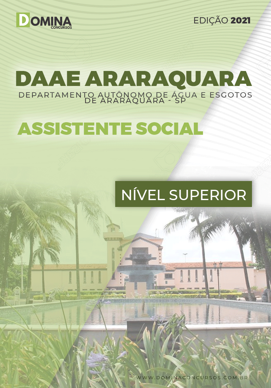 Apostila DAAE Araraquara SP 2021 Assistente Social