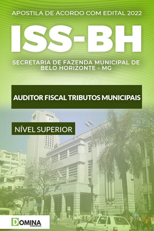 Apostila ISS BH MG 2022 Auditor Fiscal de Tributos Municipais