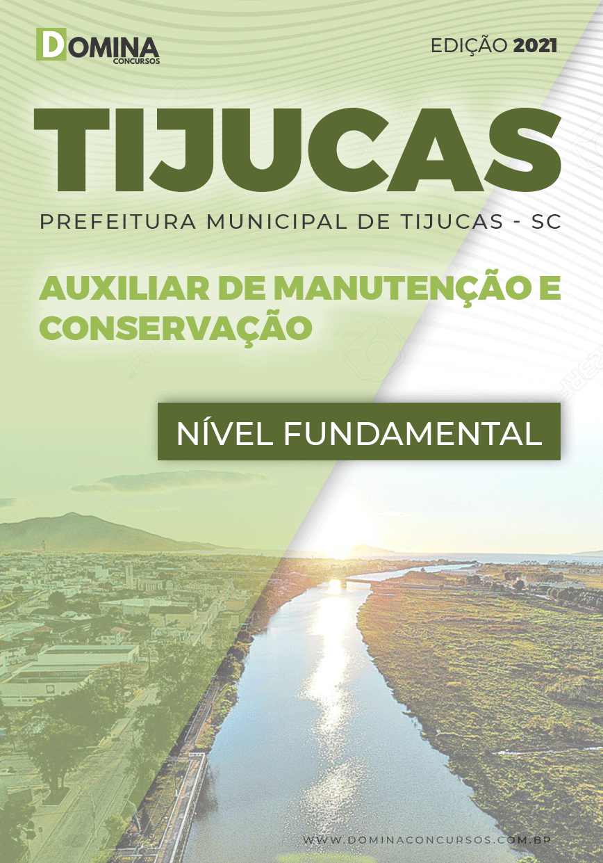 Apostila Pref Tijucas SC 2022 Auxiliar Manutenção Conservação