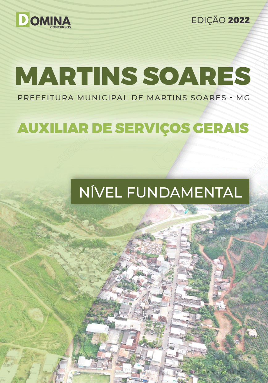 Apostila Martins Soares MG 2022 Auxiliar de Serviços Gerais