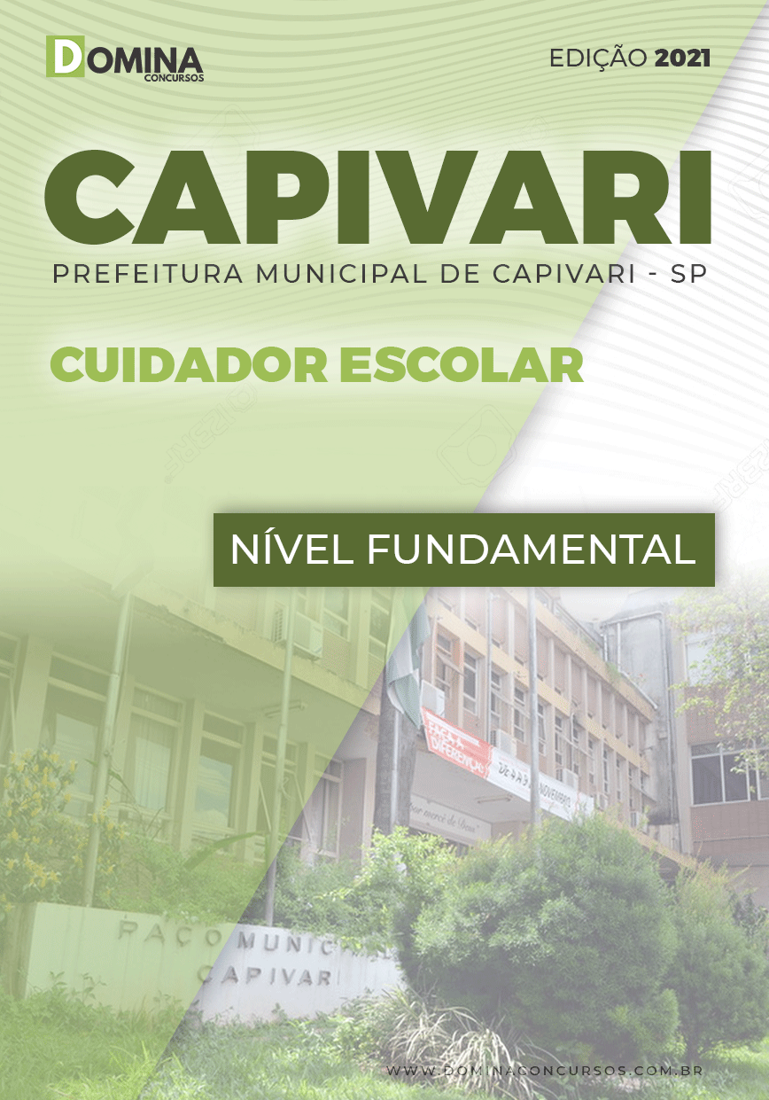 Apostila Concurso Pref Capivari SP 2021 Cuidador Escolar