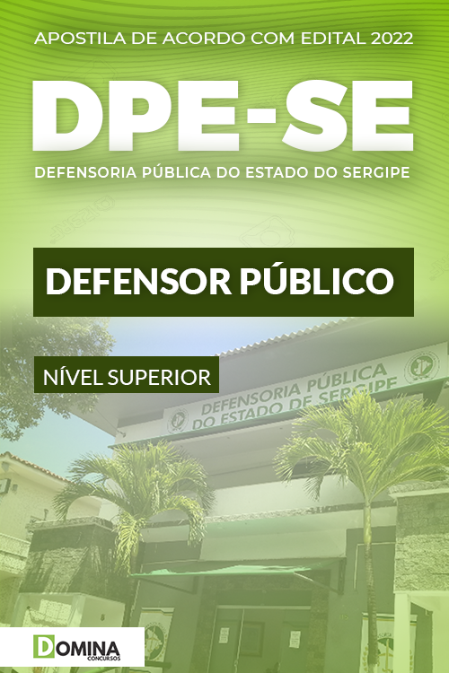 Apostila Concurso DPE SE 2022 Defensor Público