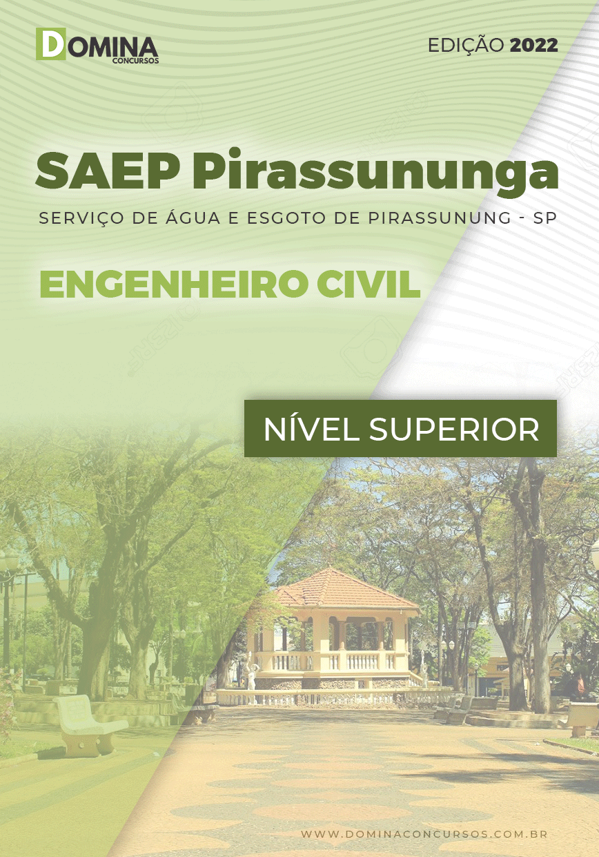 Apostila SAEP Pirassununga SP 2022 Engenheiro Civil