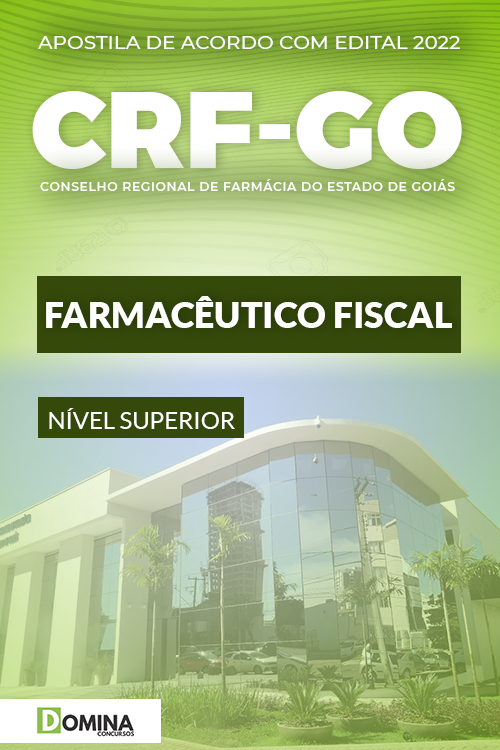 Apostila Concurso Público CRF GO 2022 Farmacêutico Fiscal