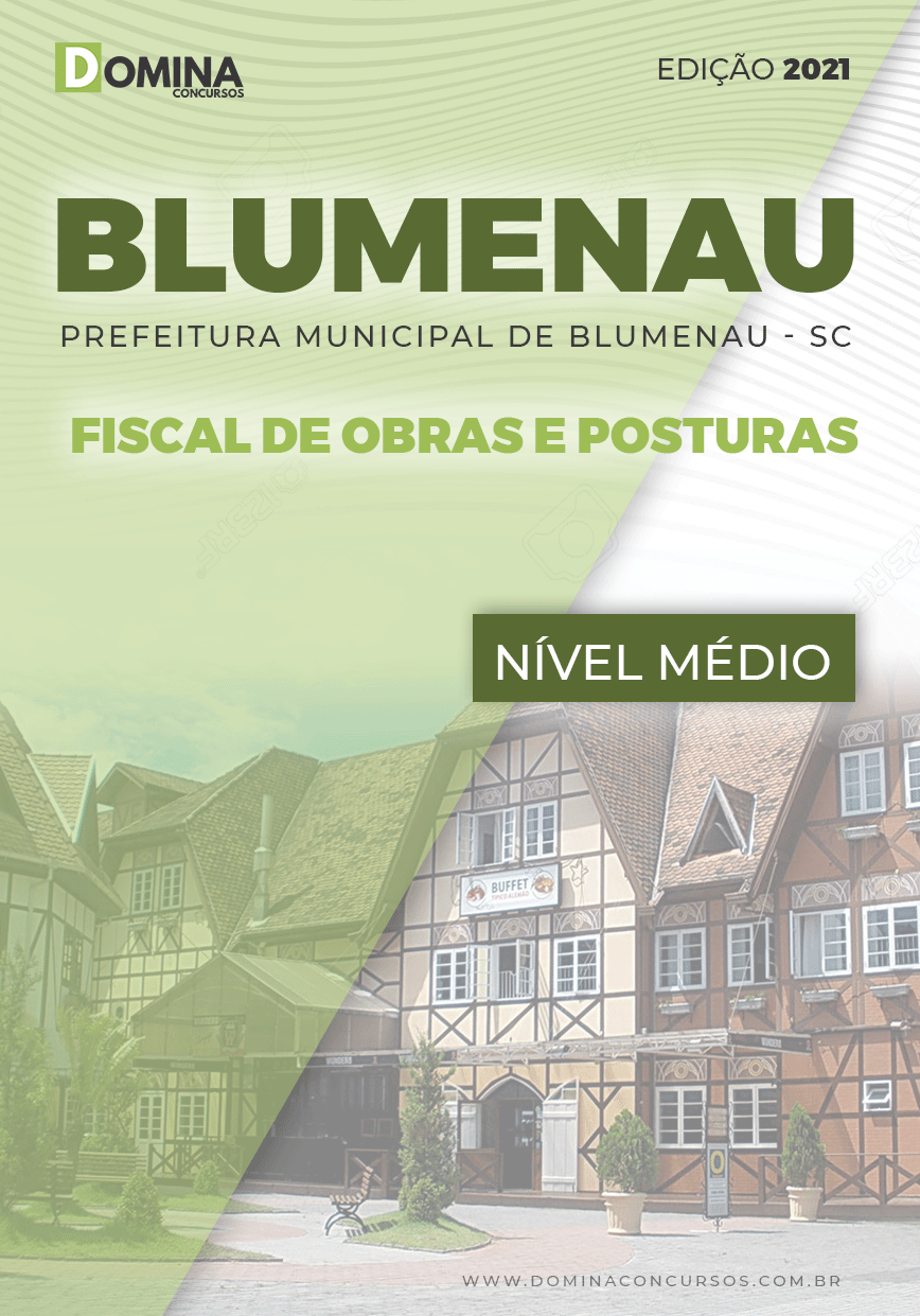 Apostila Concurso Blumenau SC 2022 Fiscal de Obras e Posturas