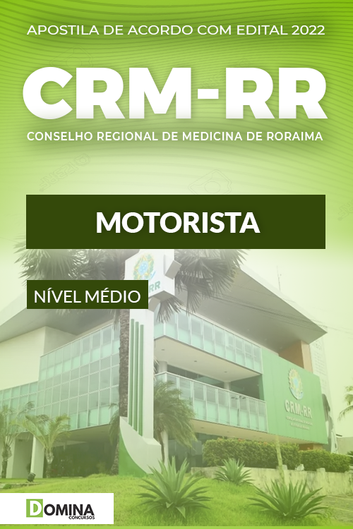 Download Apostila Concurso CRM RR 2022 Motorista