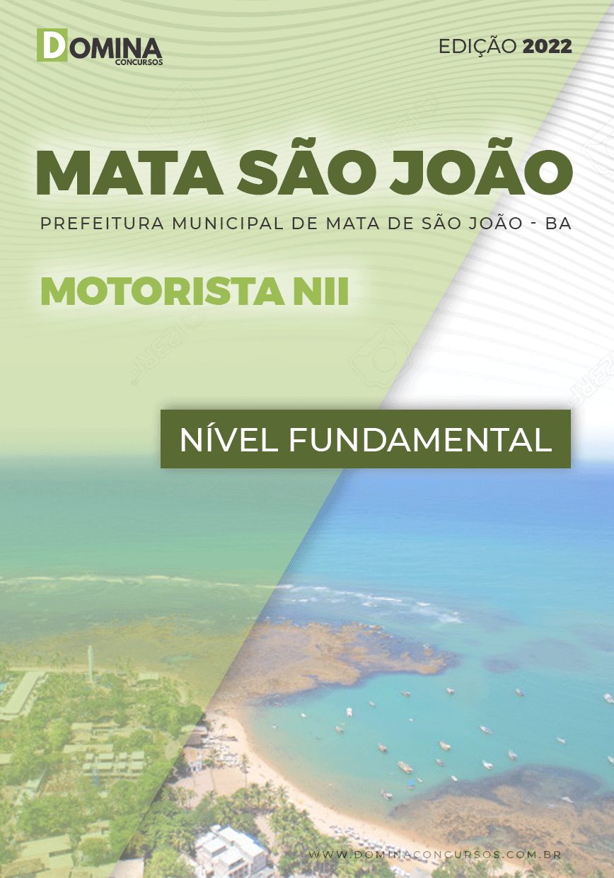 Apostila Pref Mata São João BA 2022 Motorista NII