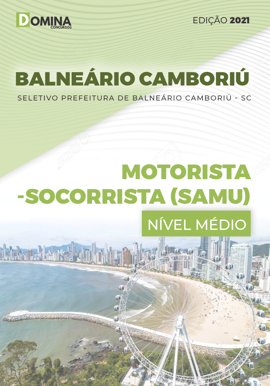 Apostila Pref Balneário Camboriú SC 2021 Motorista SAMU