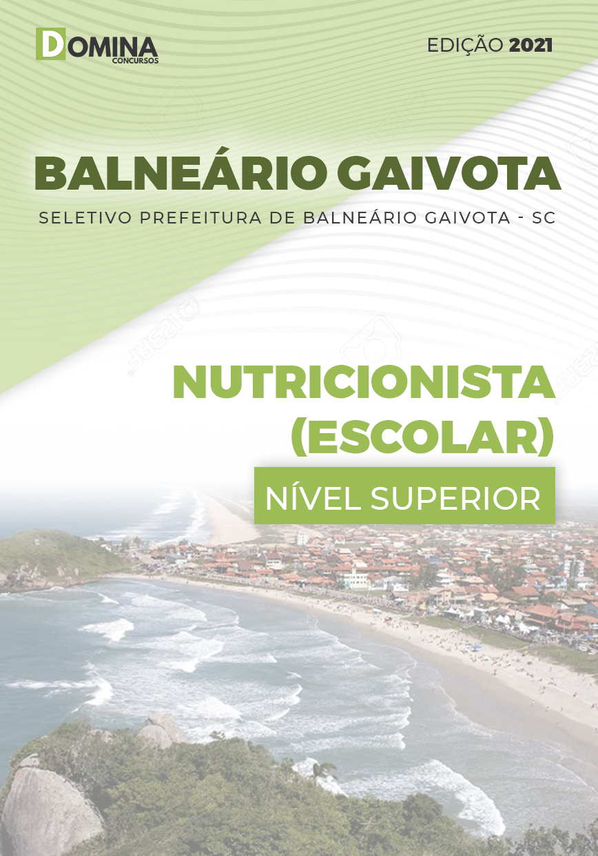 Apostila Pref Balneário Gaivota SC 2021 Nutricionista Escolar