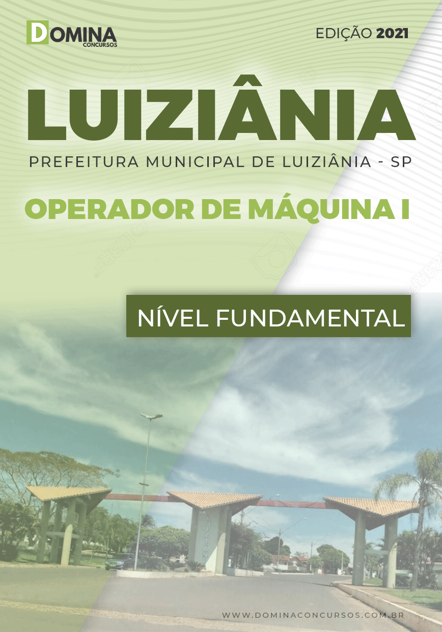 Apostila Seletivo Pref Luiziânia SP 2021 Operador de Máquina I
