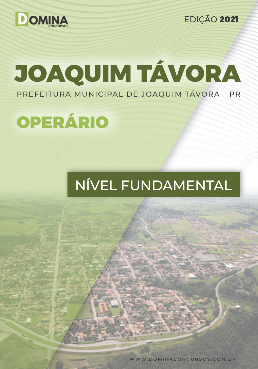 Apostila Concurso Pref Joaquim Távora PR 2021 Operário