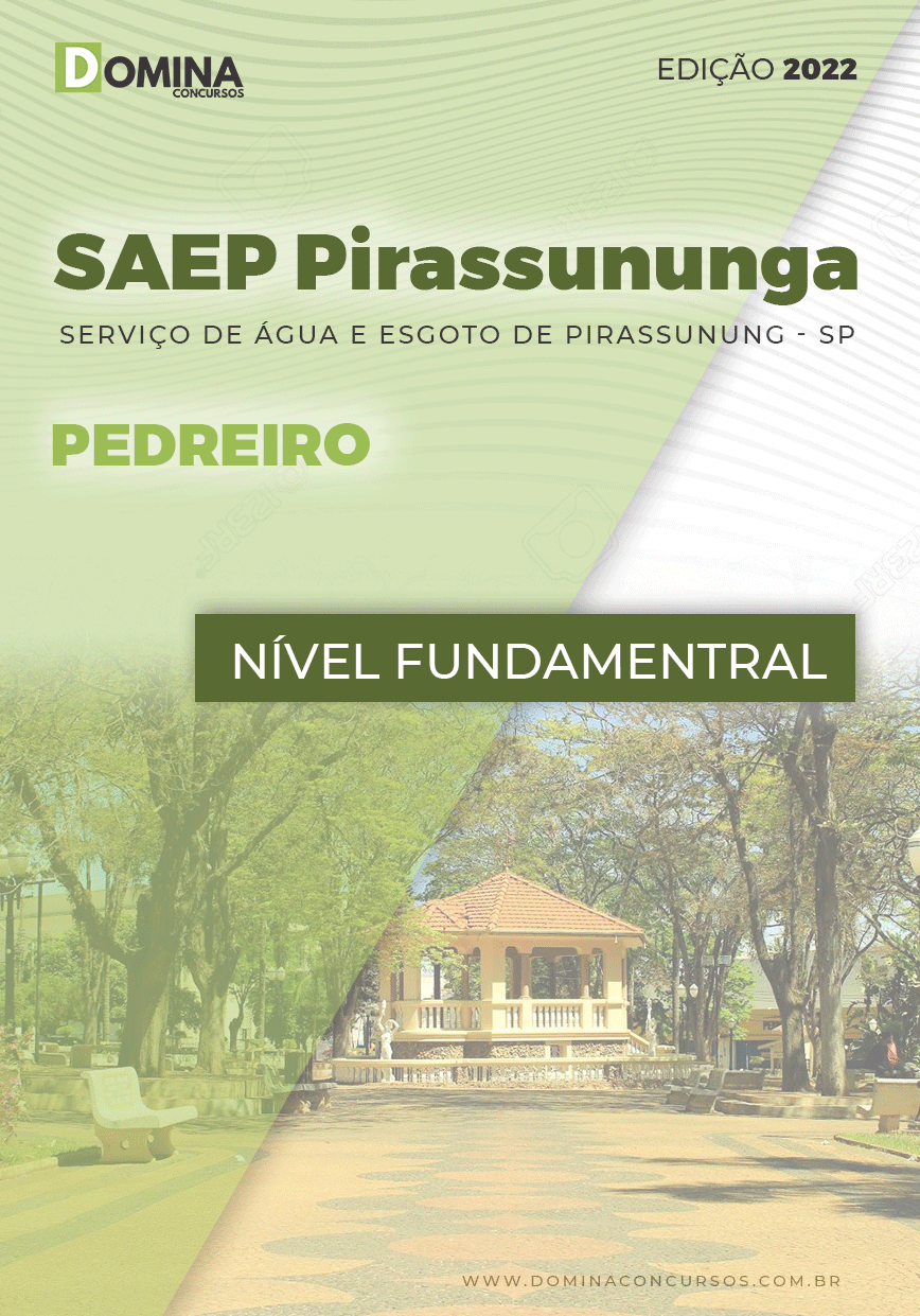 Apostila Concurso SAEP Pirassununga SP 2022 Pedreiro