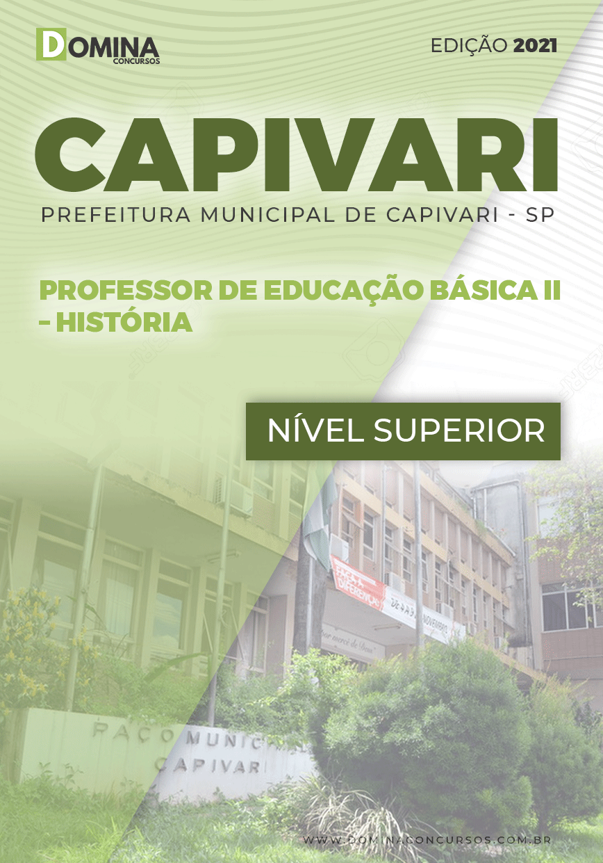 Apostila Pref Capivari SP 2021 Professor II História