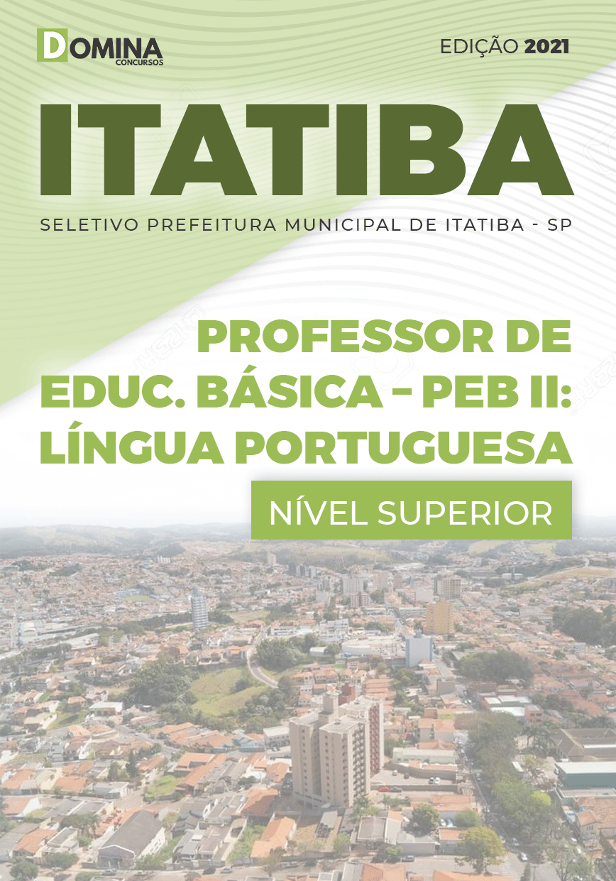 Apostila Pref Itatiba SP 2021 Prof PEB II Lingua Portuguesa