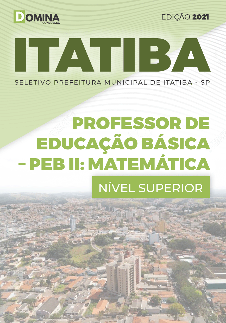 Apostila Concurso Pref Itatiba SP 2021 Prof PEB II Matemática