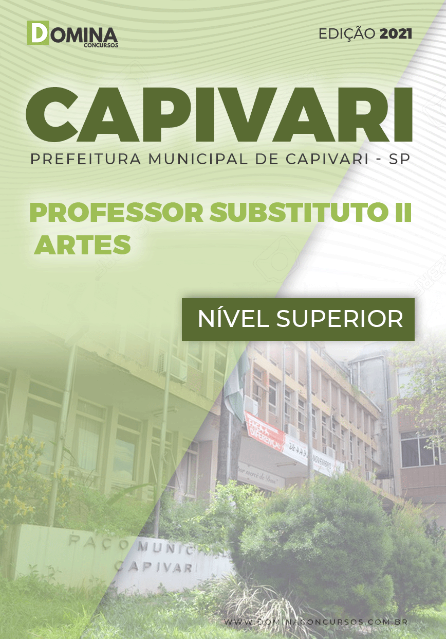 Apostila Pref Capivari SP 2021 Professor Substituto II Artes